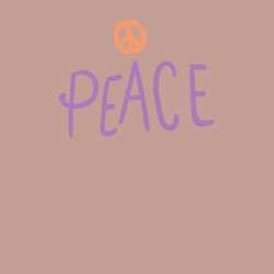 Свитшот хлопковый мужской My peace, цвет: пыльно-розовый — фото 2