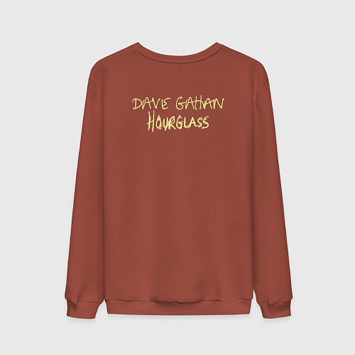 Мужской свитшот Dave Gahan - Solo Hourglass / Кирпичный – фото 2