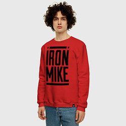Свитшот хлопковый мужской Iron Mike, цвет: красный — фото 2