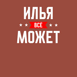 Свитшот хлопковый мужской Илья всё может, цвет: кирпичный — фото 2