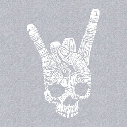 Свитшот хлопковый мужской Metal skull direction, цвет: меланж — фото 2