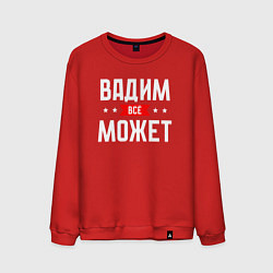Свитшот хлопковый мужской Вадим всё может, цвет: красный