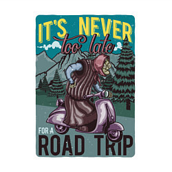 Свитшот хлопковый мужской Бабушка на скутере - road trip, цвет: белый — фото 2