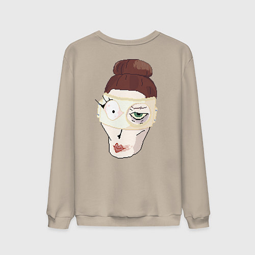 Мужской свитшот Лаборантка / Миндальный – фото 2