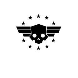Свитшот хлопковый мужской Helldivers 2: Stars Logo, цвет: белый — фото 2