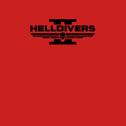 Свитшот хлопковый мужской Helldivers 2: Logo, цвет: красный — фото 2