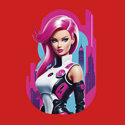 Свитшот хлопковый мужской Beauty Barbie - ai art, цвет: красный — фото 2