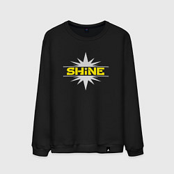 Свитшот хлопковый мужской Shine - искра, цвет: черный