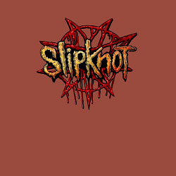 Свитшот хлопковый мужской Slipknot original, цвет: кирпичный — фото 2