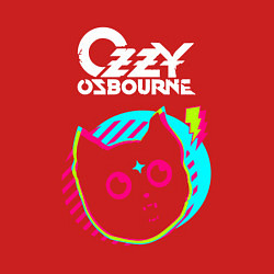 Свитшот хлопковый мужской Ozzy Osbourne rock star cat, цвет: красный — фото 2