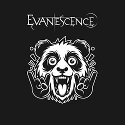 Свитшот хлопковый мужской Evanescence rock panda, цвет: черный — фото 2