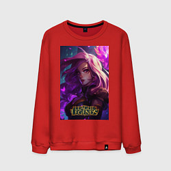 Свитшот хлопковый мужской League of Legends Kaisa Kda, цвет: красный