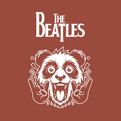 Свитшот хлопковый мужской The Beatles rock panda, цвет: кирпичный — фото 2