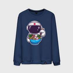 Мужской свитшот Космонавт ест рамен