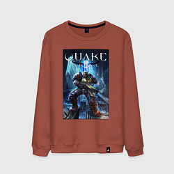 Свитшот хлопковый мужской Quake arena - Ranger, цвет: кирпичный