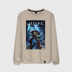 Свитшот хлопковый мужской Quake arena - Ranger, цвет: миндальный