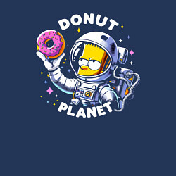 Свитшот хлопковый мужской Bart Simpson - donat planet ai art, цвет: тёмно-синий — фото 2