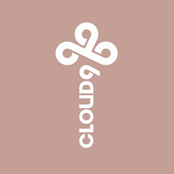 Свитшот хлопковый мужской Cloud9 - vertical logo, цвет: пыльно-розовый — фото 2