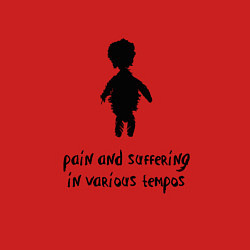 Свитшот хлопковый мужской Depeche Mode - Angel of pain, цвет: красный — фото 2