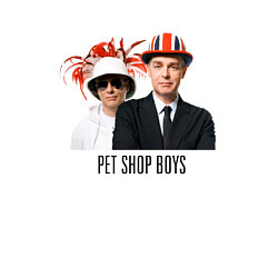 Свитшот хлопковый мужской Pet Shop Boys - synthpop from england, цвет: белый — фото 2