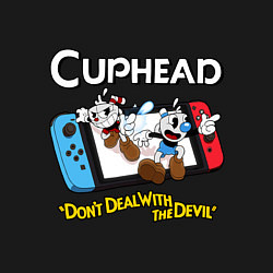 Свитшот хлопковый мужской Switch cuphead, цвет: черный — фото 2