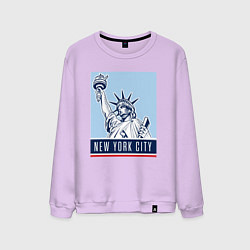 Свитшот хлопковый мужской Style New York, цвет: лаванда