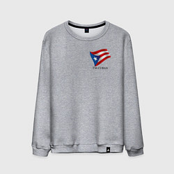 Свитшот хлопковый мужской Im Cuban - motto, цвет: меланж