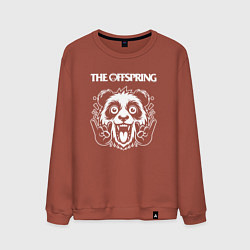 Свитшот хлопковый мужской The Offspring rock panda, цвет: кирпичный