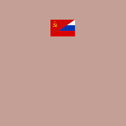 Свитшот хлопковый мужской Россия символ минимализм, цвет: пыльно-розовый — фото 2