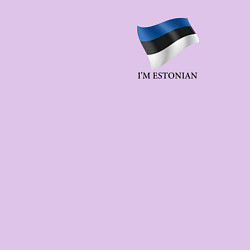 Свитшот хлопковый мужской Im Estonian - motto, цвет: лаванда — фото 2