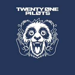 Свитшот хлопковый мужской Twenty One Pilots rock panda, цвет: тёмно-синий — фото 2