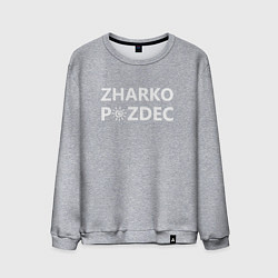 Свитшот хлопковый мужской Zharko p zdec, цвет: меланж