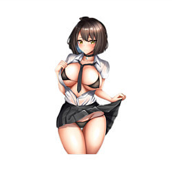 Свитшот хлопковый мужской Ахегао секси герл, цвет: белый — фото 2