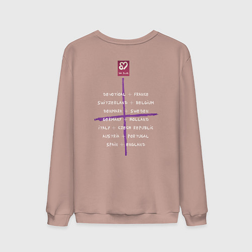 Мужской свитшот Depeche Mode - Sofad devotional / Пыльно-розовый – фото 2