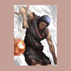 Свитшот хлопковый мужской Баскетбол Куроко Дайки Аоминэ, цвет: пыльно-розовый — фото 2