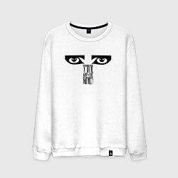 Свитшот хлопковый мужской Siouxsie and the Banshees - Eyes, цвет: белый