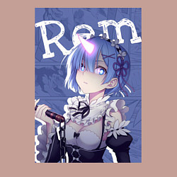 Свитшот хлопковый мужской Рем близняшка горничная, цвет: пыльно-розовый — фото 2