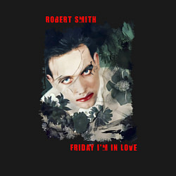 Свитшот хлопковый мужской Robert Smith - The cure, цвет: черный — фото 2