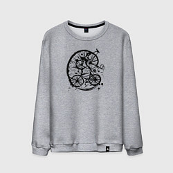 Мужской свитшот Байк абстракция