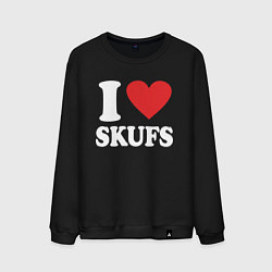 Мужской свитшот I love - skufs