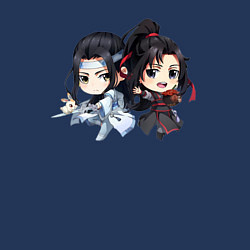 Свитшот хлопковый мужской Магистр дьявольского культа Ванцзи Лань, цвет: тёмно-синий — фото 2