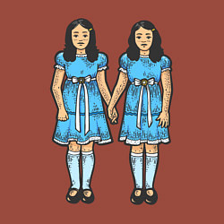 Свитшот хлопковый мужской Близняшки сияние, цвет: кирпичный — фото 2