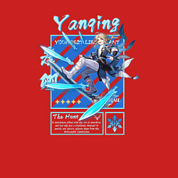 Свитшот хлопковый мужской Яньцин - Хонкай Стар Рейл, цвет: красный — фото 2