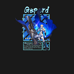 Свитшот хлопковый мужской Гепард - Хонкай Стар Рейл, цвет: черный — фото 2