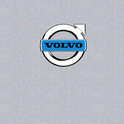 Свитшот хлопковый мужской Volvo logo, цвет: меланж — фото 2