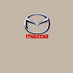 Свитшот хлопковый мужской Mazda logo, цвет: миндальный — фото 2