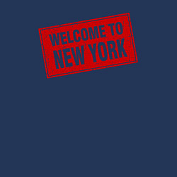 Свитшот хлопковый мужской Welcome to New York, цвет: тёмно-синий — фото 2