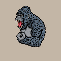 Свитшот хлопковый мужской Gorilla angry, цвет: миндальный — фото 2