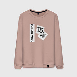 Свитшот хлопковый мужской Depeche Mode - Little fifteen, цвет: пыльно-розовый