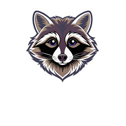 Свитшот хлопковый мужской Симпотяга енот, цвет: белый — фото 2